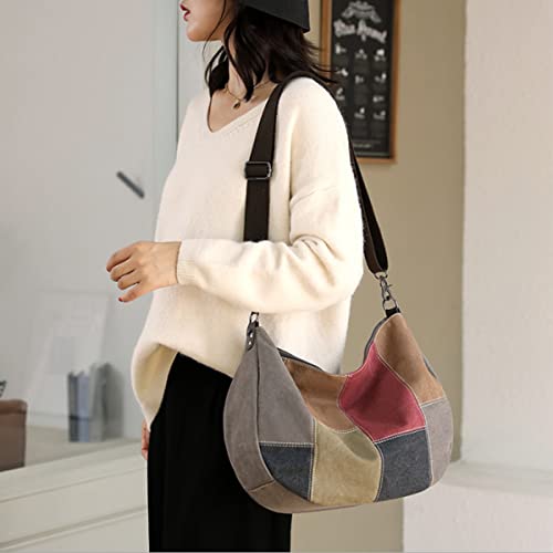 Image of Purse and Handbag for Women Canvas Hobo Bag Large Shoulder Satchel Crossbody Bag