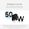 SAMSUNG 50W Duo Power Adapter Wall Charger, 2 Ports, Cable Included, Super Fast Charging 2.0 for Galaxy Phones, Tablets, USB Type C Devices, Low Standby Power Consumption, EP-T5020XBEGUS, Black