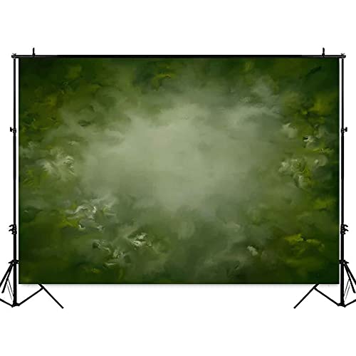 Fond photo vert abstrait pour anniversaire et portrait de famille
