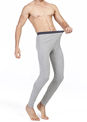 IVYRISE Mens Bottom Long Johns Basic Layer Light Weight Cotton Thermal Underwear Pant, Size from Large to XXXLarge2
