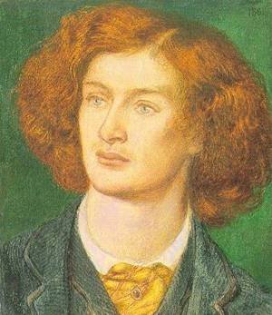 Peinture à l'huile Rossetti reproduction Swinburne grand format pour salon élégant