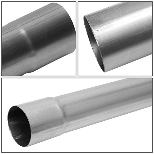 Image of DNA Motoring ZTL-25RAW 16 Pcs 2.5 Inches Mild Steel DIY Custom Exhaust Tubing Mandrel Bend Pipe Straight & U-Bend Kit, Universal Fit