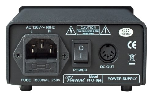Vincent PHO 8 Phono Stage MM/MC Outboard Power Supply Black - Thumbnail 3