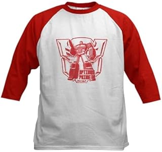CafePress Optimus Prime Red Kids Baseball Tee Kids Cotton Baseball Jersey, 3/4 Raglan Sleeve Shirt