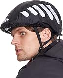 Fahrradhelm Regenschutz Universal | 100% Wasserdichter Helmbezug | Fahrrad Regenhaube Fahrradhelm für alle Helme | Helm Überzug, Helmüberzug | BTR