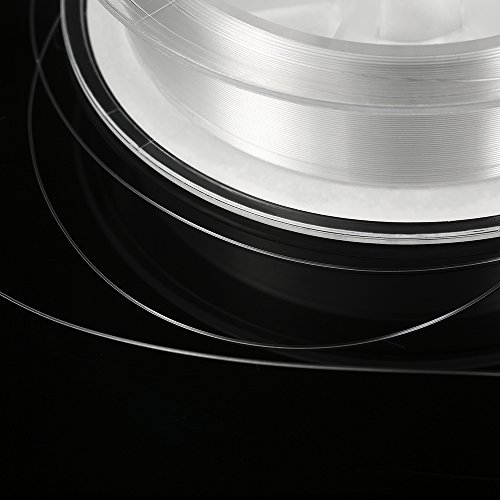 DECDEAL Linha de Pesca 100m Linha Linha de Pesca Fina Branca Transparente Fundição Lisa para Água Do