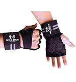 Warzish amzFitness Weight Lifting Glovess, Fitness Handschuhe mit Handgelenkstütze, Training Handschuhe für Gym, Gewichtheber, Workout, Kraftsport, Gymnastic, Harbinger Fitness, Bodybuilding