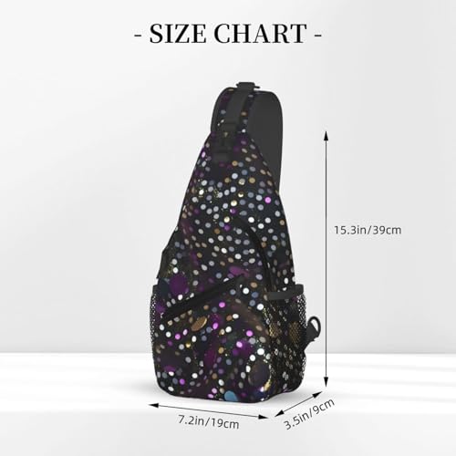 Mochila cruzada deportiva unisex pequeña negra miniatura 3