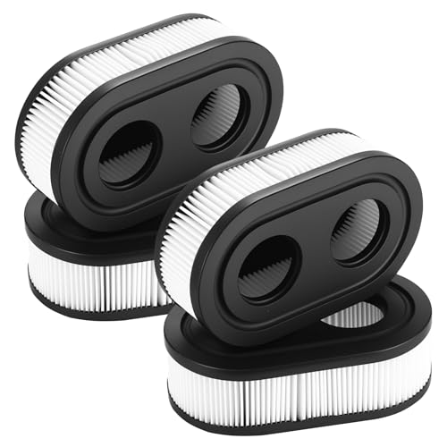 4 Pcs Filtros de Aire para Cortacéspedes, Filtro de Aire para Briggs & Stratton 798452 593260, Filtro Motores Repuestos para Cortacéspedes