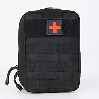 YOCOOL Tactical MOLLE Pouch Medical Waist Pack First Aid Kit Bag Survival Pack Compact Military Utility Outdoor Emergency (empty)