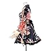 HongH Kimono Bathrobe Costume Japanese Traditional Yukata Cosplay Women's Sexy Sakura Pattern (Black), Large