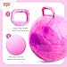 EVERICH TOY Hopper Ball for Kids, 18In Ride On Bouncy Ball with Handle, Purple Pink Clouds Girl Toys for Indoor Outdoor Active Play, Best Todder Toys for 4 5 6 7 8 Yr Old Girls Boys Gifts