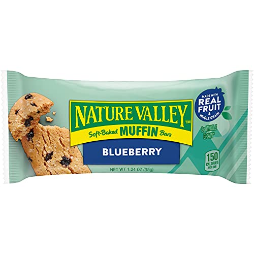 Image of Nature Valley Soft-Baked Muffin Bars, Blueberry, Snack Bars, 5 Bars, 6.2 OZ (Pack of 6)