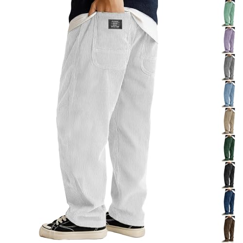 Wide Leg Corduroy Pants Men Baggy Vintage Y2K Style Hip Hop Streetwear Trousers Classic Big and Tall Palazzo Pants3