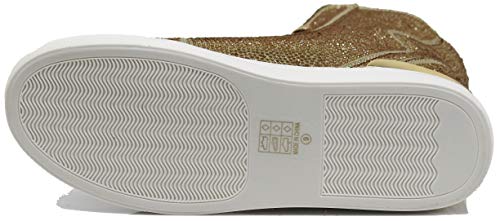 Image of Enzo Romeo Men's Fashion High Top Crystal Shimmer Rhinestone Blink Flat Sneakers Shoes