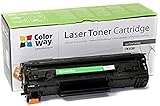 m128 ColorWay CW-H283EU - Cartucho de tóner para HP CF283A 83A, color negro