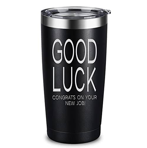 ARIABLE New Job Tumbler Mug - Coworker Leaving Gifts for Men and Women, Farewell Goodbye Gifts for Coworkers, Going Away Gifts for Coworker, 20 Ounces Tumbler with Straw