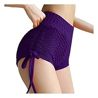 OEAK Pantaloncini Da Palestra Da Donna A V Cross Scrunch Butt Con Tasca Per Cellulare High Wasit Push Up, Leggings Sportivi Opachi, 1 Pezzo Nero, S : OEAK