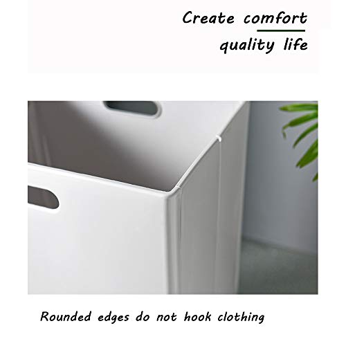 Laundry Basket Cesto per Biancheria Pieghevole, Struttura per riporre i Vestiti sporchi di Fascia Alta, Articoli Vari di plastica ad Alta capacità/Cestino per i Vestiti - Image 4