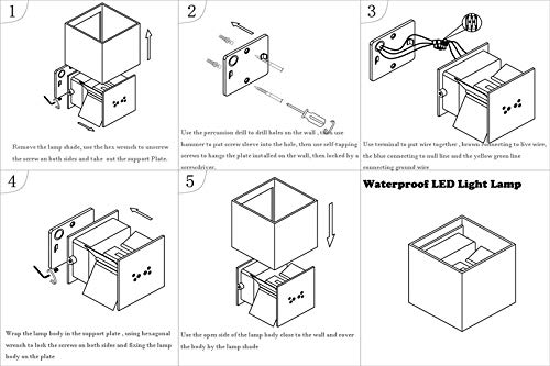 Lampada da parete lampadario LED AFSEMOS 12W