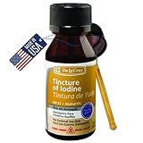 De La Cruz Iodine First Aid Antiseptic, Made in USA 1 FL OZ