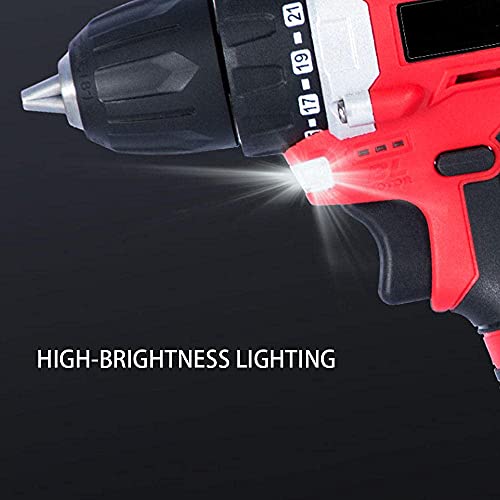 QHYXT Akku-Bohrschrauber, Akku-Bohrschrauber, Akku-Schrauber mit bürstenlosem Vorwärts- und Rückwärtsmotor - Zwei-Geschwindigkeits-Einstellung - Stufenlose Geschwindigkeitsänderung - Rutschfester – Bild 7
