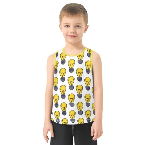Baby Boys Sleeveless Tank Top Bulbs Toddler Athletic Vest 3-10T2