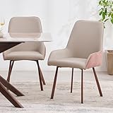 Home Centre | Dune | Metal | Dining Chairs | Beige | Set of 2 | 1 Year Warranty