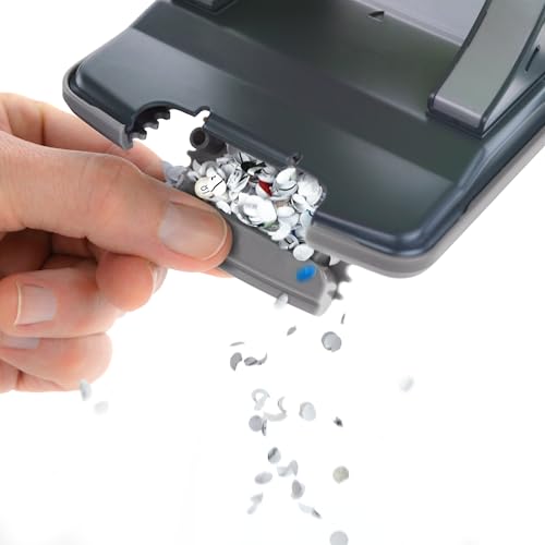 Rapesco 1525 ECO X5-40ps Less Effort 2-Fach Locher, 40 Blatt Kapazität, Schwarz