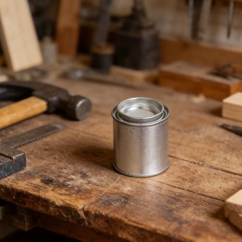 Latas de pintura vacías 100ml botes metálicos pequeños para almacenamiento de barnices 8