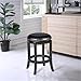 Boraam Cordova Counter Height Swivel Stool, 24-Inch, Black