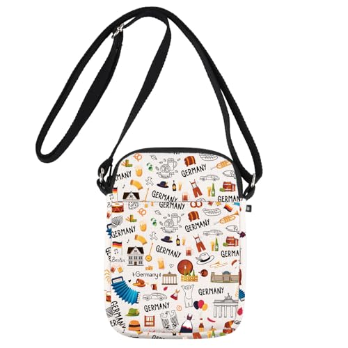 JNIAP Germany Crossbody Bag and Purse - Vacation Gift and Themed Gifts for Germany Trip