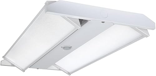 Metalux HBLAO 2' 400W equivalente a iluminación LED de bahía alta con óptica ajustable, CCT seleccionable y lúmenes, 24,000 lúmenes HBLAOS-1824C3R