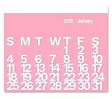 The Wall Calendar Year 2026 Color- Giant Wall Calendar 48" x 36" - 12 Month Modern Calendar - Different Color Every Month
