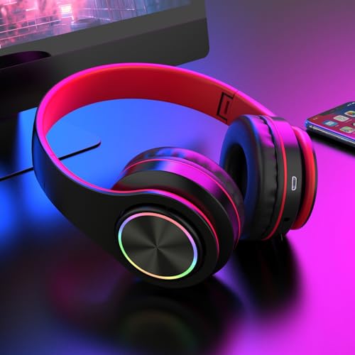 Over-Ear-Headphones-with-Microphone-Lightweight-Foldable-Portable-Stereo-Bass-Headphones-with-RGB-Lighting-and-Microphone-5-Hours-Wireless-Headphones