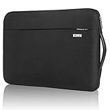 Voova Laptop Sleeve Carrying Case Compatible with 13-13.3 Inch MacBook Air/MacBook Pro 2020, 13.5 Surface Book 3 2, XPS 13 Chromebook, Upgrade Protective Computer Cover Bag with Organizer Pocket,Black