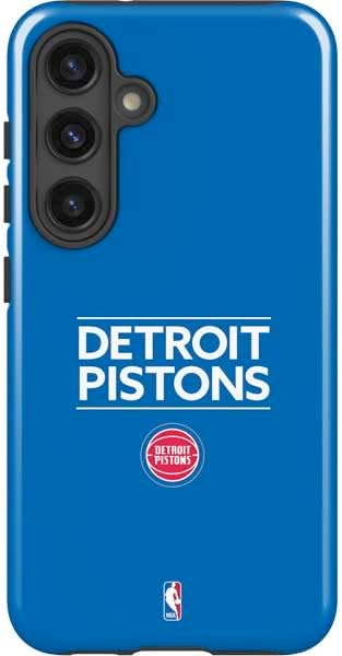 Skinit Impact Phone Case Compatible with Galaxy S25 - Officially Licensed NBA Detroit Pistons Away Jersey Design