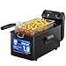 ProfiCook&reg; Friteuse mit Fett | 130-190&deg;C | Fritteuse mit &Ouml;l | 2000W | 3L | sp&uuml;lmaschinengeeignete Teile | Spritzschutz-Deckel | Kaltzonen-Frit&ouml;se | komplett zerlegbar | PC FR 1325
