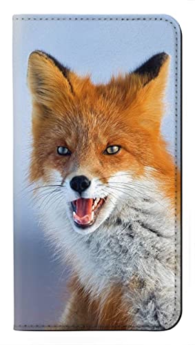 Étui flip iPhone 15 Plus en cuir Fox – Housse de protection élégante