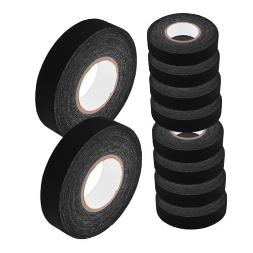 Ruban adhésif haute température étanche et anti-bruit VALICLUD en tissu isolant noir lot de 10