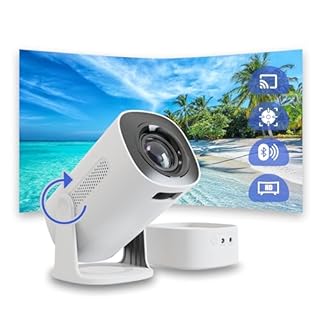 Kiano Vision – Mini vidéoprojecteur Portable HD 720p avec Batterie – Android 11, WiFi 6, Bluetooth 5.2, Correction trapézoïdale Automatique – Projecteur vidéo Compact HDMI/USB