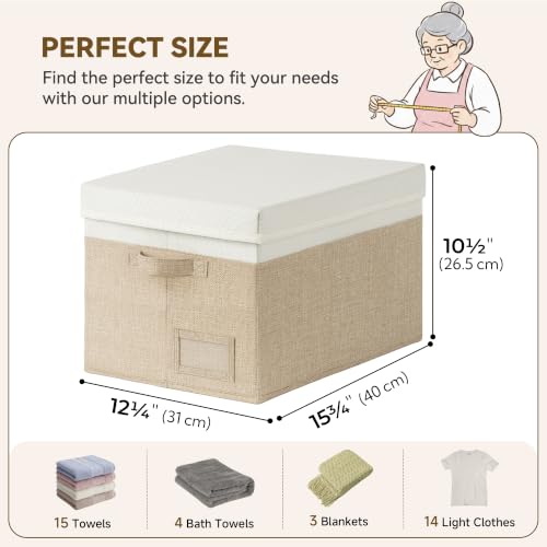 Image of GRANNY SAYS Storage Bins with Lids, Decorative Storage Boxes with Lids
