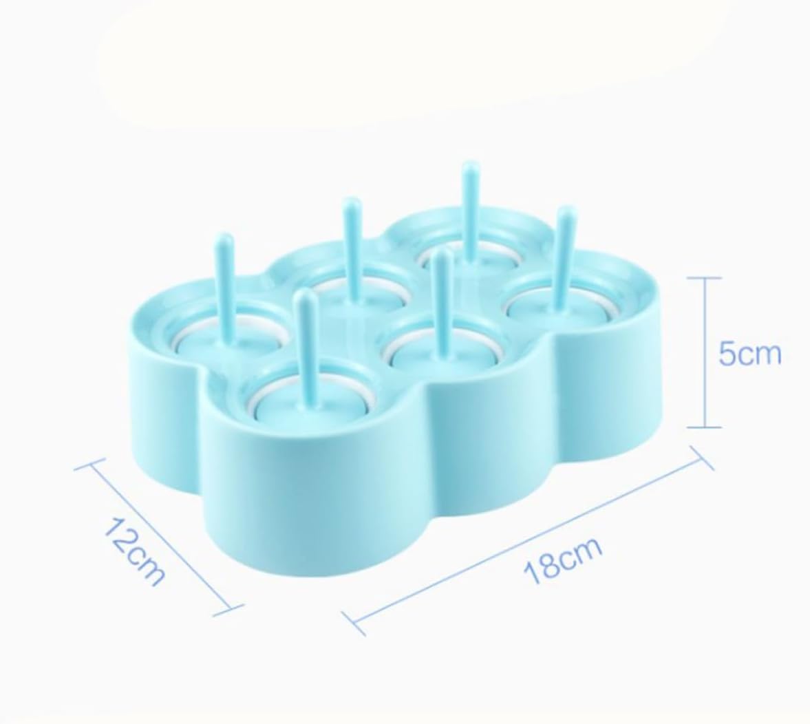 Silicone round Ice Cream Mold, Multi-cavity Tray