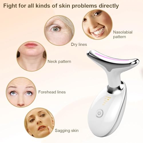 Masssageador Facial Elétrico com 3 Funçoes, Massageador, Massageador EMS e Massagem com Aquecimento
