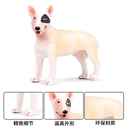 Ornements chien en plastique solide : statue animaux durable pour décorer sans risque de casse