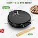 NutriChef Countertop Pizza Maker | 1500W Non-Stick Electric Pizza Cooker | Make 12