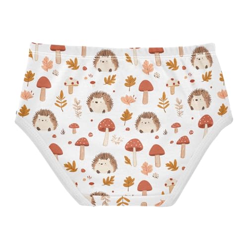 Little Girl Underwear Toddler Panties Kids Undies Hedgehogs Mushroom Soft Cotton Briefs 2T-8Y2