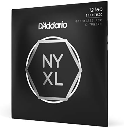 D'Addario Guitar Strings - NYXL Electric Guitar Strings - NYXL1260 - Unrivaled Strength, Tuning Stability, Enhanced Mid-Range - For 6 String Guitars - 12-60 Extra Heavy
