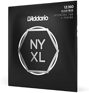 D'Addario Guitar Strings - NYXL Electric Guitar Strings - NYXL1260 - Unrivaled Strength, Tuning Stability, Enhanced Mid-Range - For 6 String Guitars - 12-60 Extra Heavy