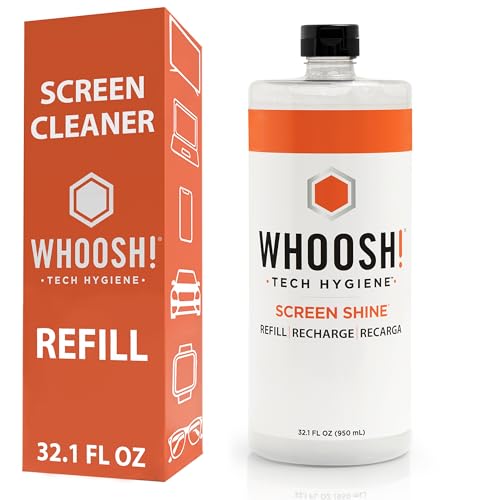 WHOOSH! Electronic Screen Cleaner Refill, 32.1 fl oz | Screen Cleaning Liquid Refill designed for...